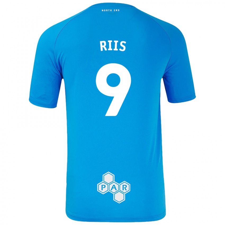 Børn Emil Riis #9 Himmelblå Udebane Spillertrøjer 2024/25 Trøje T-Shirt