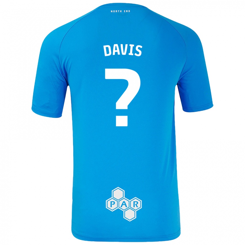 Børn Tommy Davis #0 Himmelblå Udebane Spillertrøjer 2024/25 Trøje T-Shirt