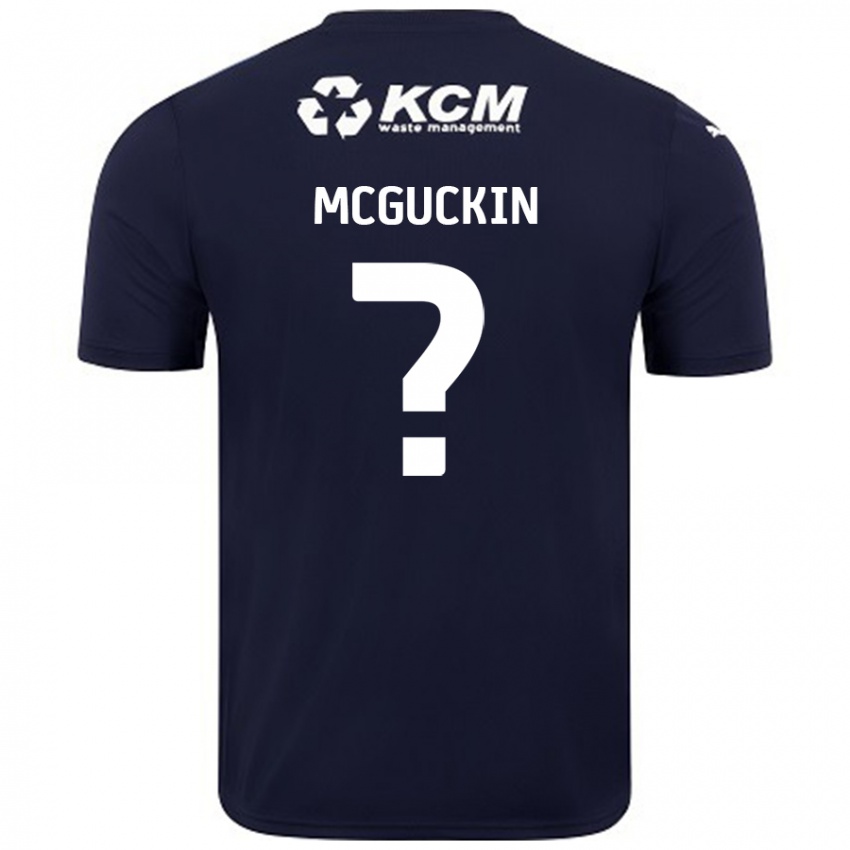 Børn Ciaran Mcguckin #0 Marineblå Udebane Spillertrøjer 2024/25 Trøje T-Shirt