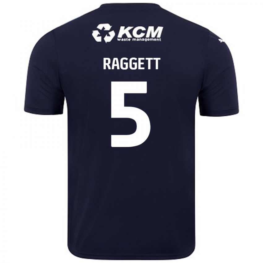 Børn Sean Raggett #5 Marineblå Udebane Spillertrøjer 2024/25 Trøje T-Shirt