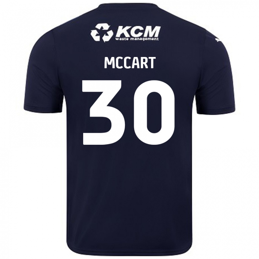 Børn Jamie Mccart #30 Marineblå Udebane Spillertrøjer 2024/25 Trøje T-Shirt