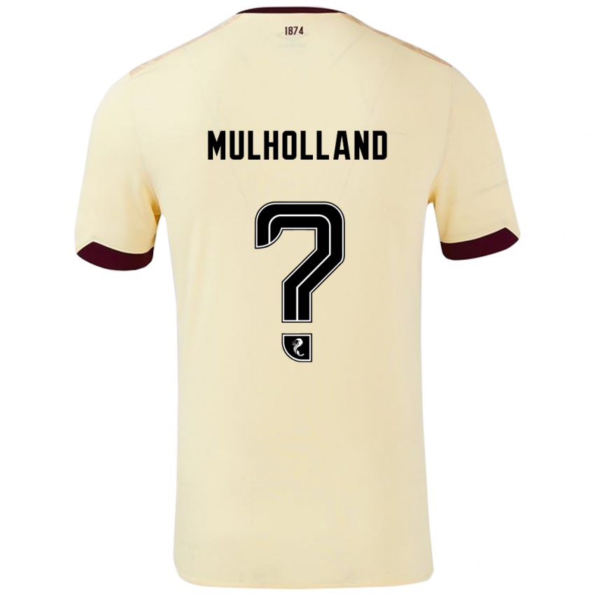 Børn James Mulholland #0 Creme Bourgogne Udebane Spillertrøjer 2024/25 Trøje T-Shirt