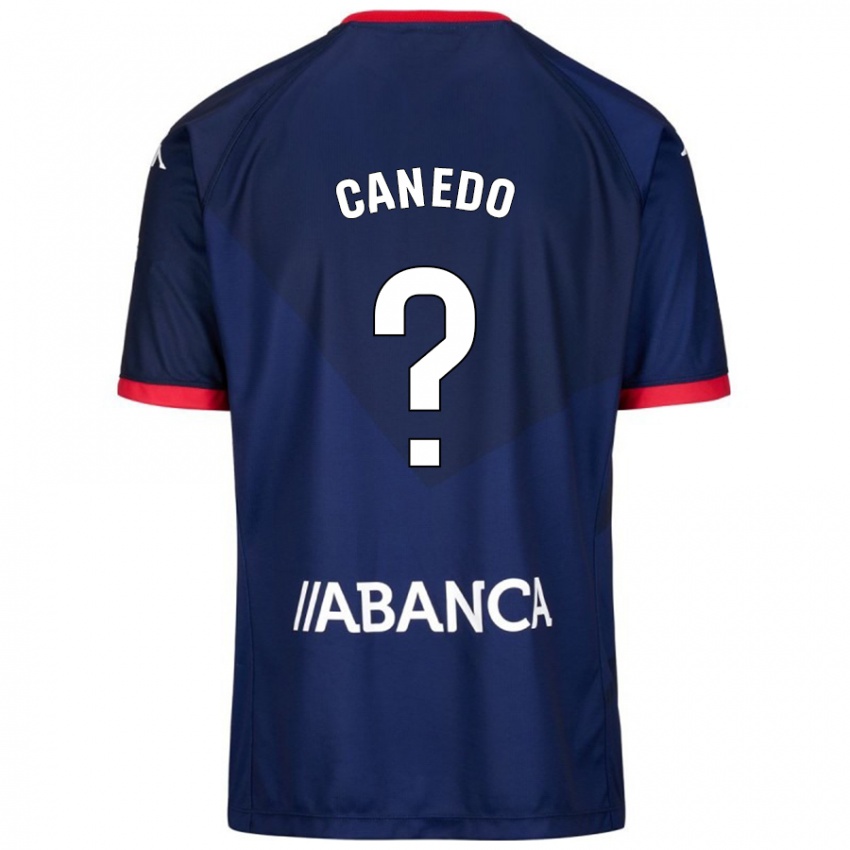 Børn Damián Canedo #0 Marineblå Udebane Spillertrøjer 2024/25 Trøje T-Shirt