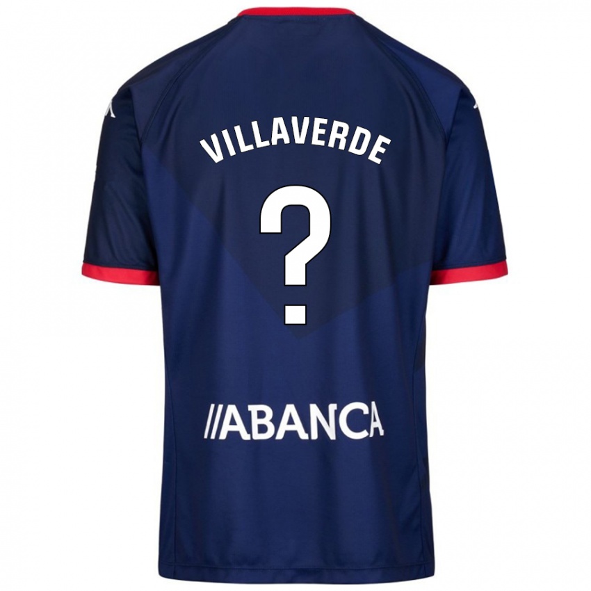 Børn Hugo Villaverde #0 Marineblå Udebane Spillertrøjer 2024/25 Trøje T-Shirt