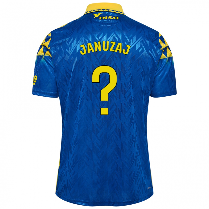 Børn Adnan Januzaj #0 Blå Gul Udebane Spillertrøjer 2024/25 Trøje T-Shirt