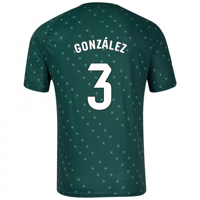 Børn Edgar González #3 Mørkegrøn Udebane Spillertrøjer 2024/25 Trøje T-Shirt