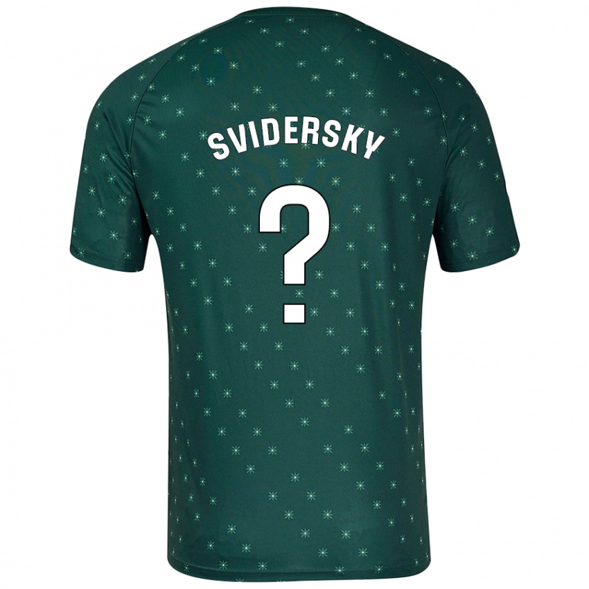 Børn Martin Svidersky #0 Mørkegrøn Udebane Spillertrøjer 2024/25 Trøje T-Shirt