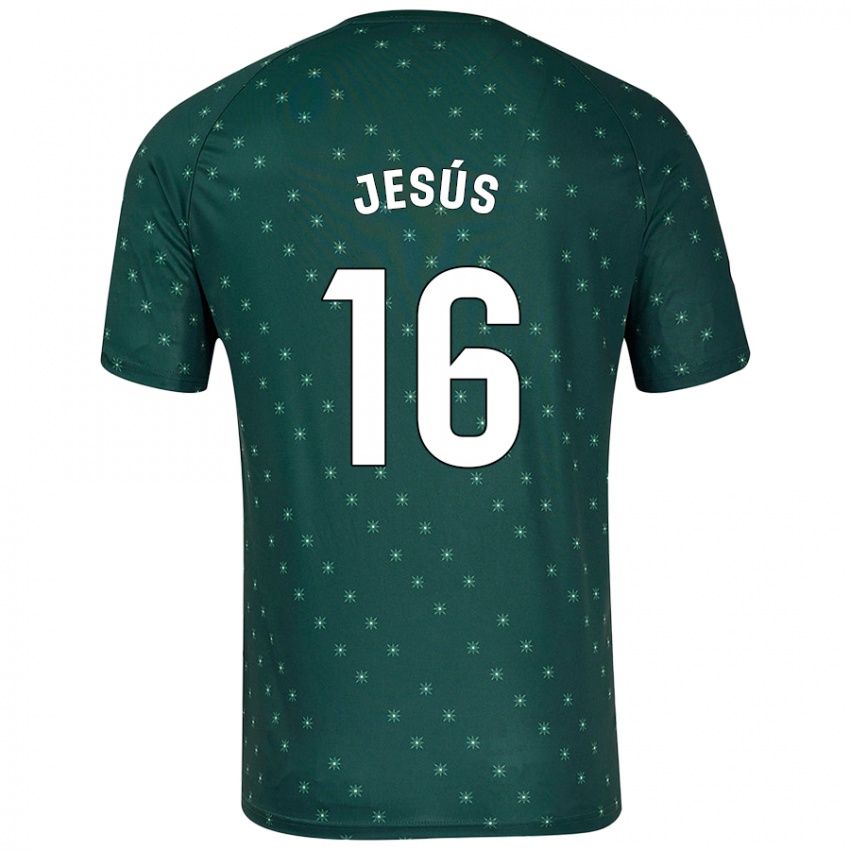 Børn Antonio Jesús #16 Mørkegrøn Udebane Spillertrøjer 2024/25 Trøje T-Shirt