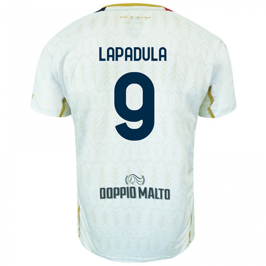 Børn Gianluca Lapadula #9 Hvid Udebane Spillertrøjer 2024/25 Trøje T-Shirt