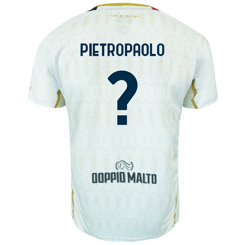 Børn Mario Pietropaolo #0 Hvid Udebane Spillertrøjer 2024/25 Trøje T-Shirt