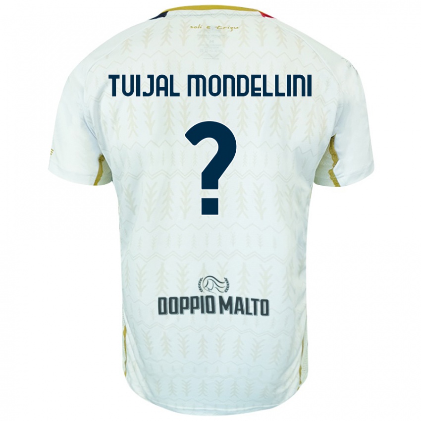 Børn Luca Tuijal Mondellini #0 Hvid Udebane Spillertrøjer 2024/25 Trøje T-Shirt