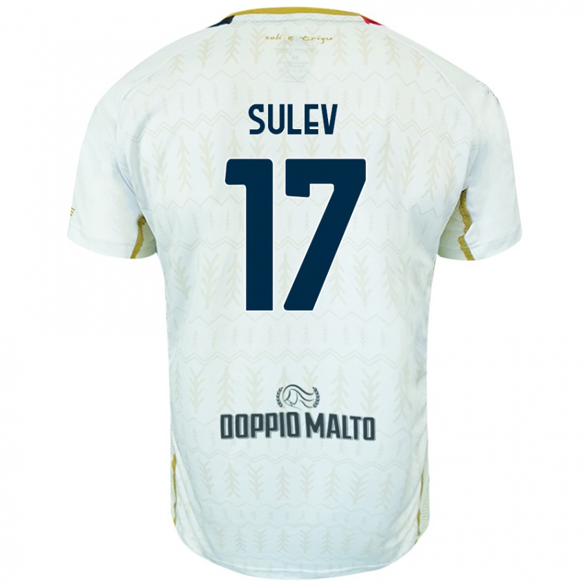 Børn Ivan Sulev #17 Hvid Udebane Spillertrøjer 2024/25 Trøje T-Shirt