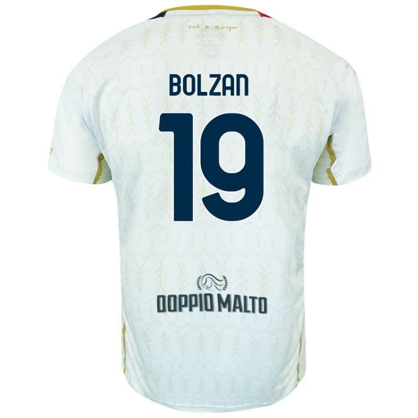 Børn Alessandro Bolzan #19 Hvid Udebane Spillertrøjer 2024/25 Trøje T-Shirt