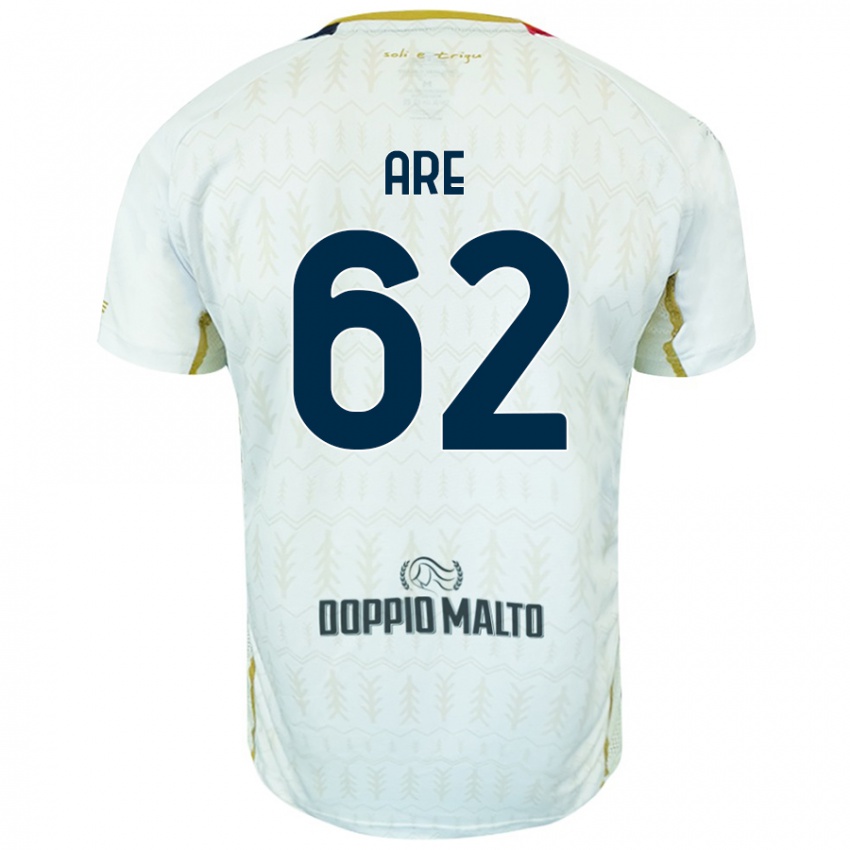 Børn Emmanuele Are #62 Hvid Udebane Spillertrøjer 2024/25 Trøje T-Shirt