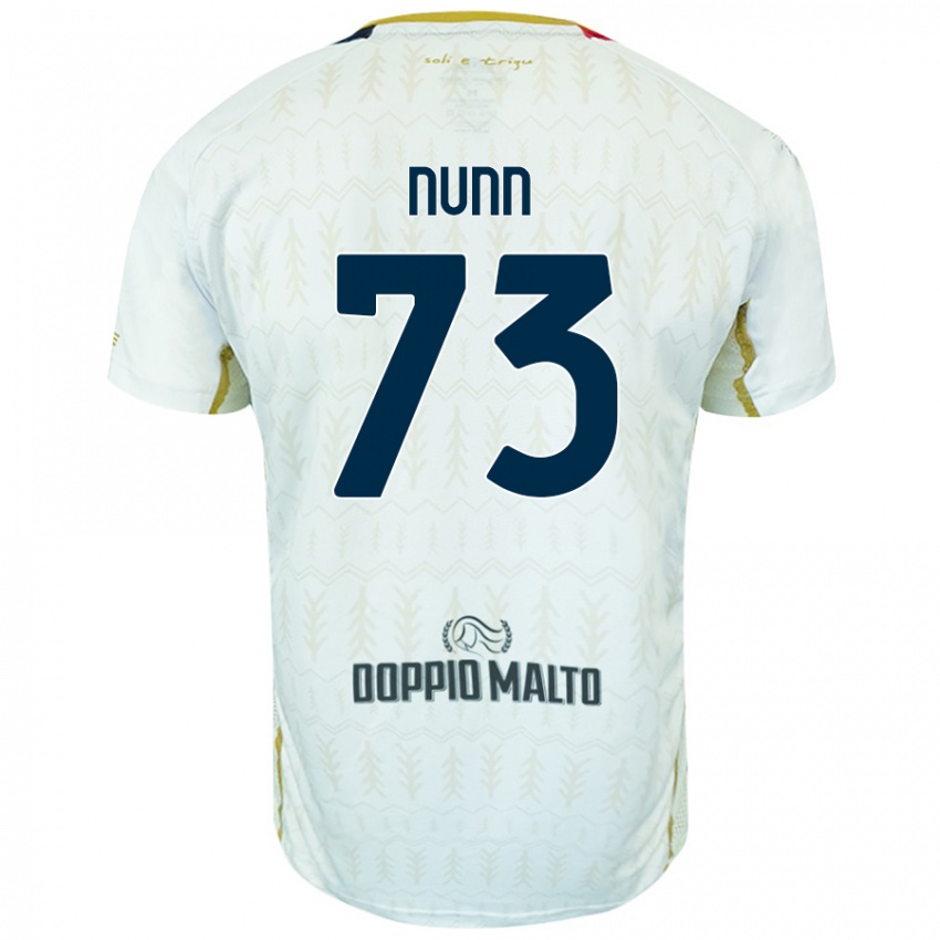 Børn Jack Nunn #73 Hvid Udebane Spillertrøjer 2024/25 Trøje T-Shirt