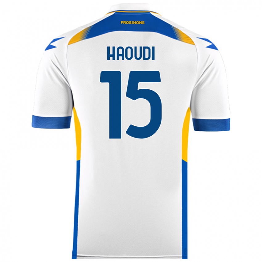 Børn Hamza Haoudi #15 Hvid Udebane Spillertrøjer 2024/25 Trøje T-Shirt