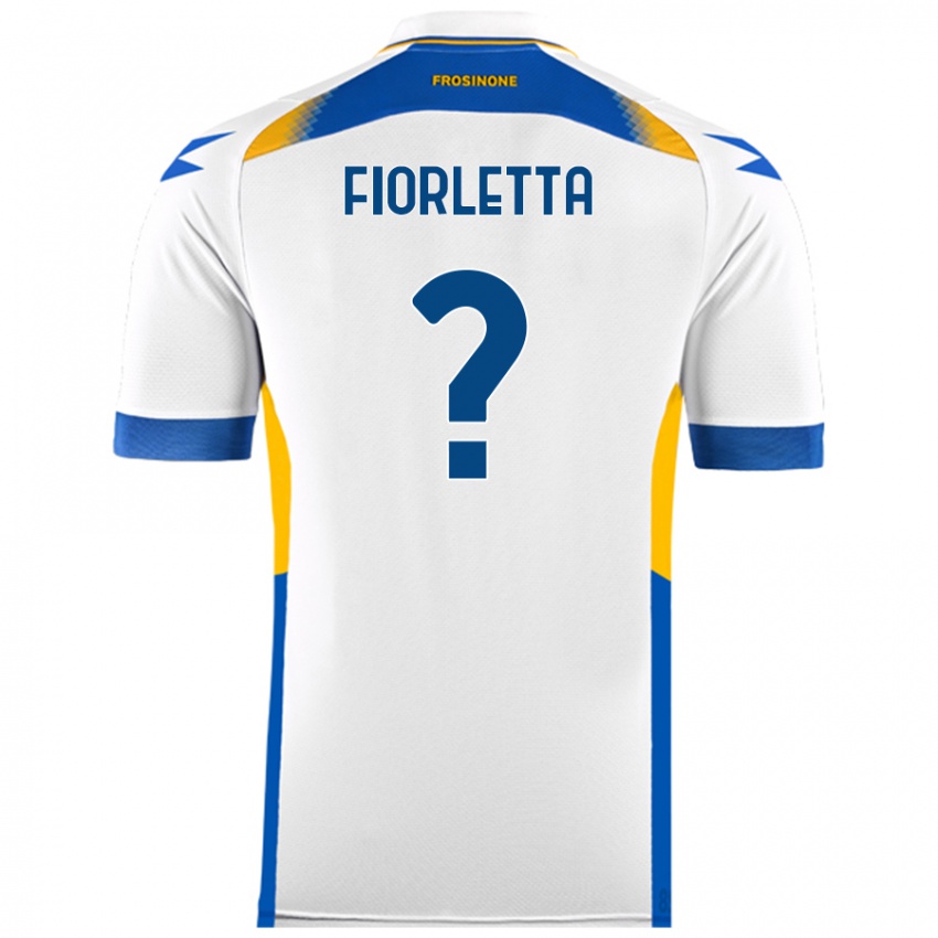 Børn Gianmarco Fiorletta #0 Hvid Udebane Spillertrøjer 2024/25 Trøje T-Shirt