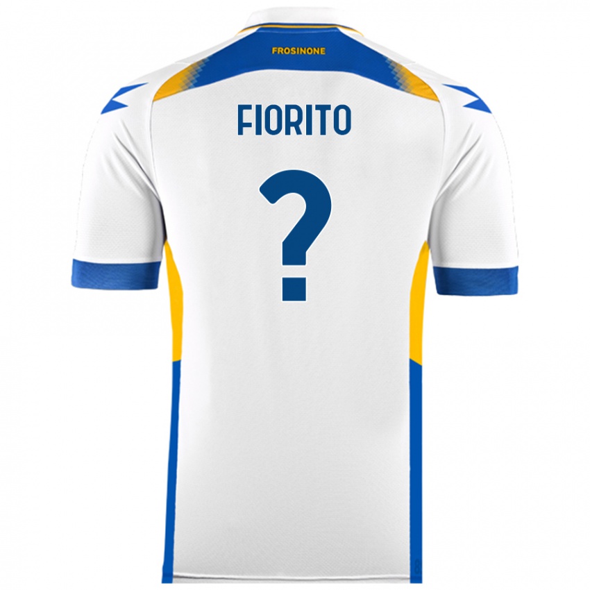 Børn Loris Fiorito #0 Hvid Udebane Spillertrøjer 2024/25 Trøje T-Shirt