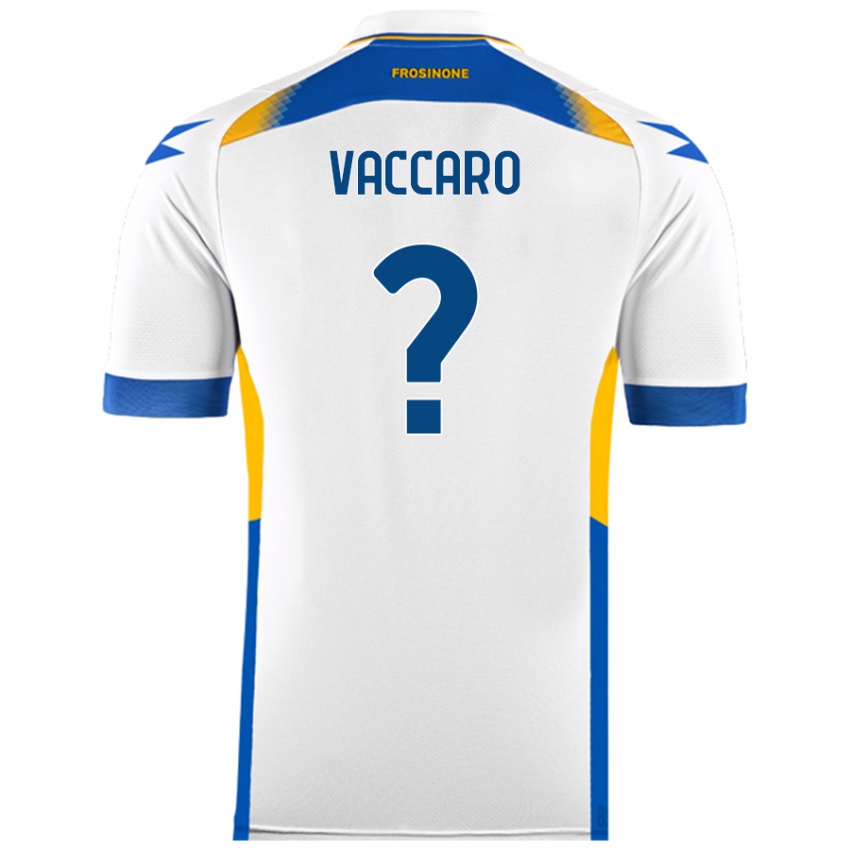 Børn Cristian Vaccaro #0 Hvid Udebane Spillertrøjer 2024/25 Trøje T-Shirt