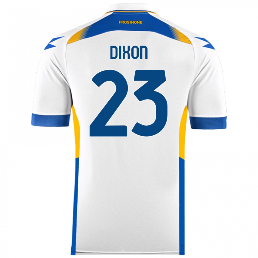 Børn Damar Dixon #23 Hvid Udebane Spillertrøjer 2024/25 Trøje T-Shirt