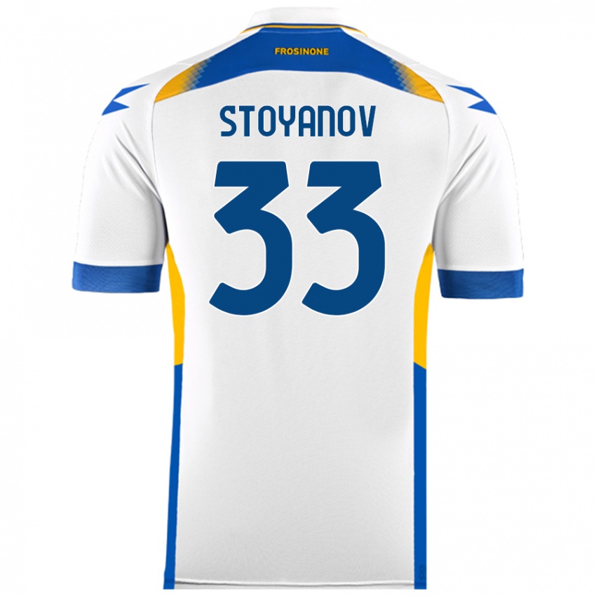 Børn Steliyan Stoyanov #33 Hvid Udebane Spillertrøjer 2024/25 Trøje T-Shirt