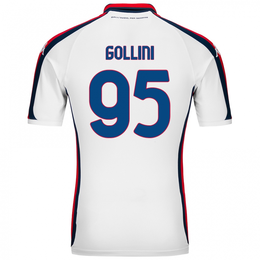 Børn Pierluigi Gollini #95 Hvid Udebane Spillertrøjer 2024/25 Trøje T-Shirt