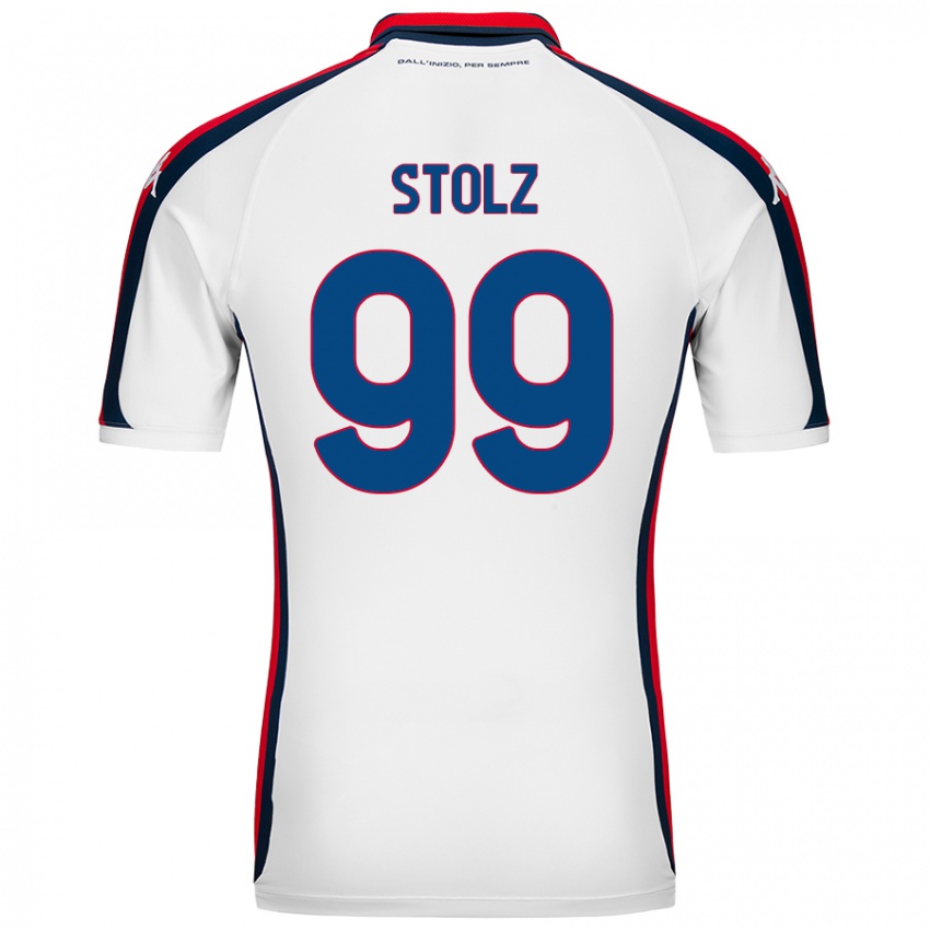 Børn Franz Stolz #99 Hvid Udebane Spillertrøjer 2024/25 Trøje T-Shirt