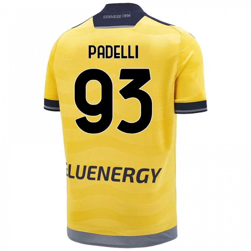 Børn Daniele Padelli #93 Gylden Udebane Spillertrøjer 2024/25 Trøje T-Shirt