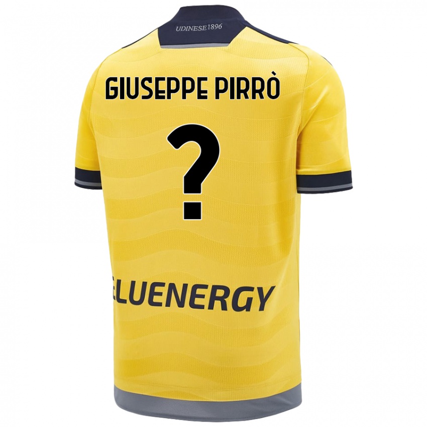 Børn Marco Giuseppe Pirrò #0 Gylden Udebane Spillertrøjer 2024/25 Trøje T-Shirt