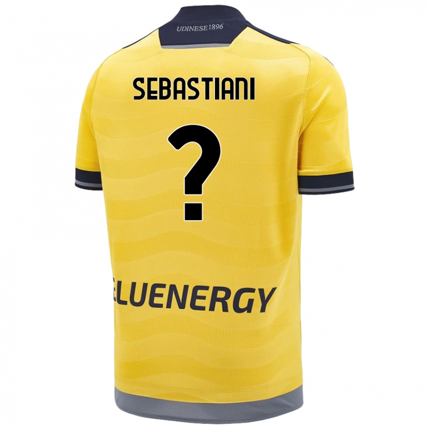 Børn Josè Alberto Sebastiani #0 Gylden Udebane Spillertrøjer 2024/25 Trøje T-Shirt