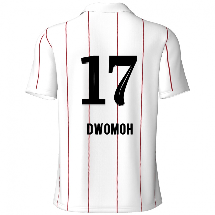 Børn Pierre Dwomoh #17 Hvid Sort Udebane Spillertrøjer 2024/25 Trøje T-Shirt