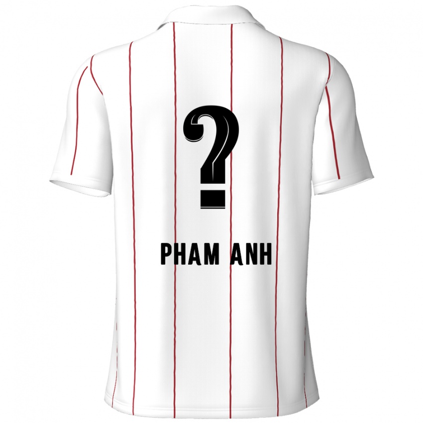 Børn Khoi Pham Anh #0 Hvid Sort Udebane Spillertrøjer 2024/25 Trøje T-Shirt