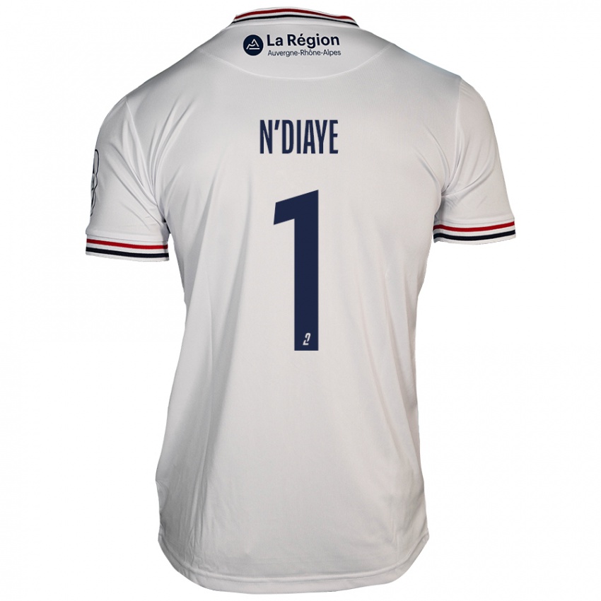 Børn Massamba N'diaye #1 Hvid Udebane Spillertrøjer 2024/25 Trøje T-Shirt