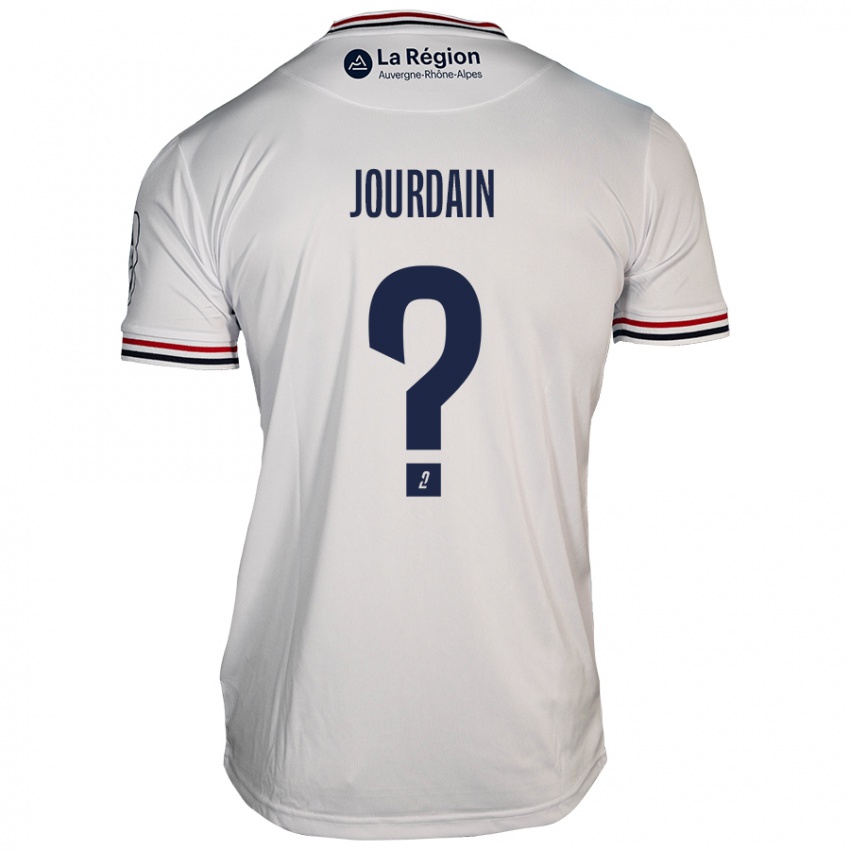 Børn Théo Jourdain #0 Hvid Udebane Spillertrøjer 2024/25 Trøje T-Shirt