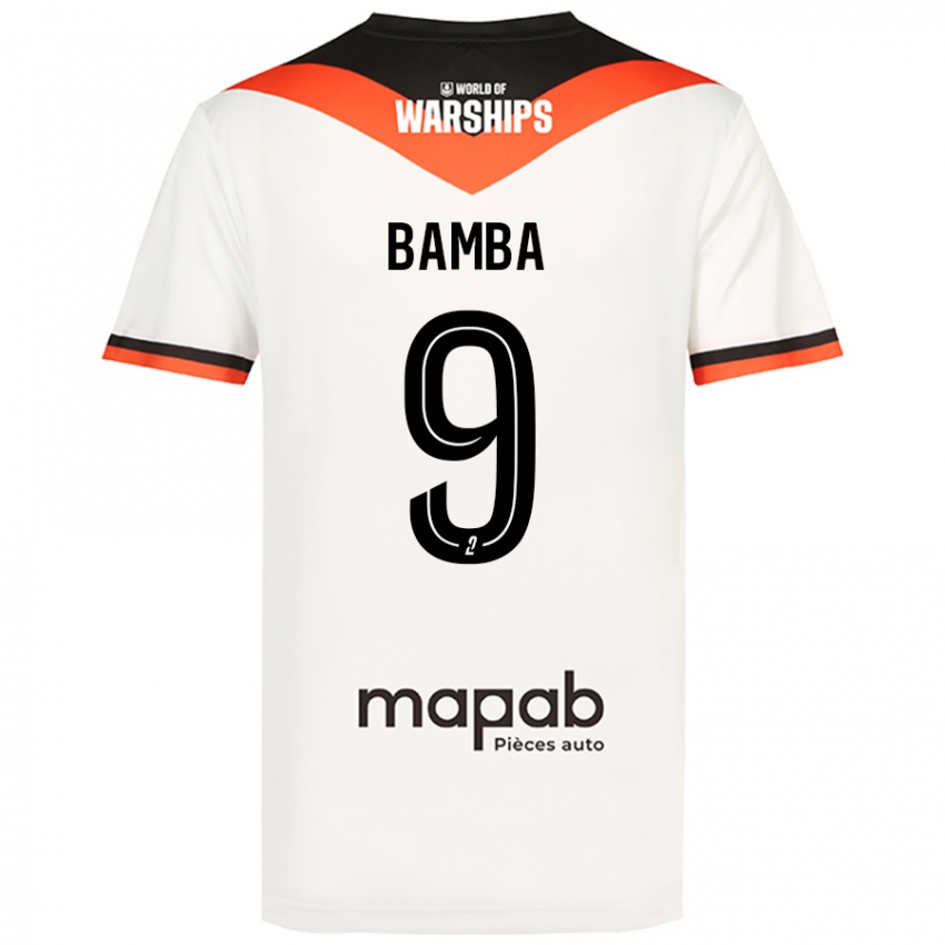 Børn Mohamed Bamba #9 Hvid Udebane Spillertrøjer 2024/25 Trøje T-Shirt