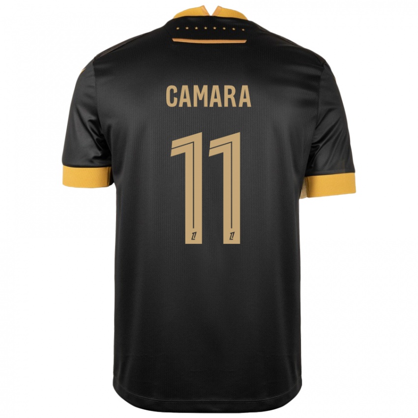 Børn Aboubacar Camara #11 Sort Brun Udebane Spillertrøjer 2024/25 Trøje T-Shirt