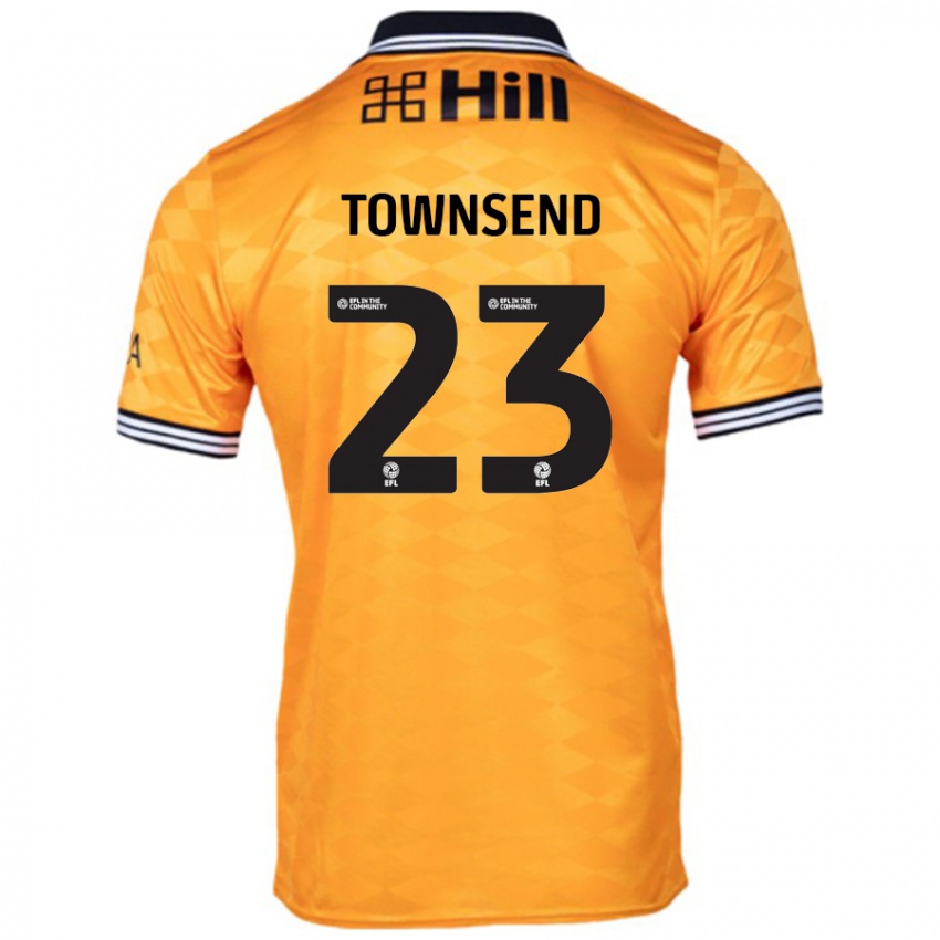 Mænd Eleanor Townsend #23 Orange Hjemmebane Spillertrøjer 2024/25 Trøje T-Shirt