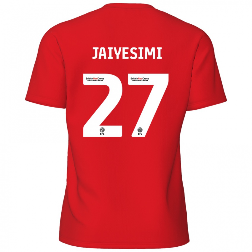 Mænd Diallang Jaiyesimi #27 Rød Hjemmebane Spillertrøjer 2024/25 Trøje T-Shirt