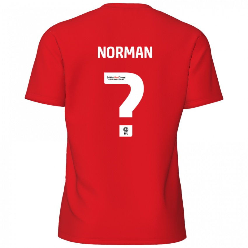 Mænd Freddie Norman #0 Rød Hjemmebane Spillertrøjer 2024/25 Trøje T-Shirt