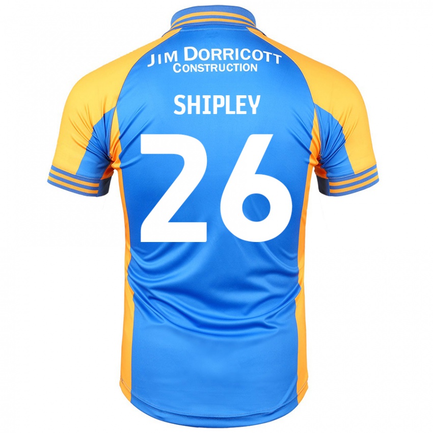 Mænd Jordan Shipley #26 Blå Rav Hjemmebane Spillertrøjer 2024/25 Trøje T-Shirt