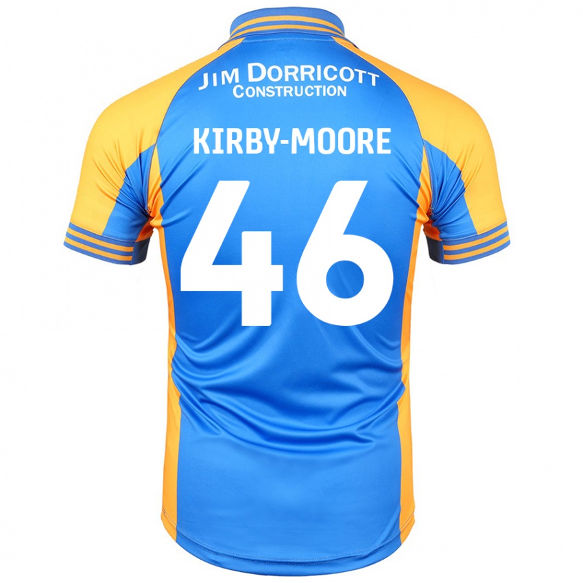 Mænd Harvey Kirby-Moore #46 Blå Rav Hjemmebane Spillertrøjer 2024/25 Trøje T-Shirt