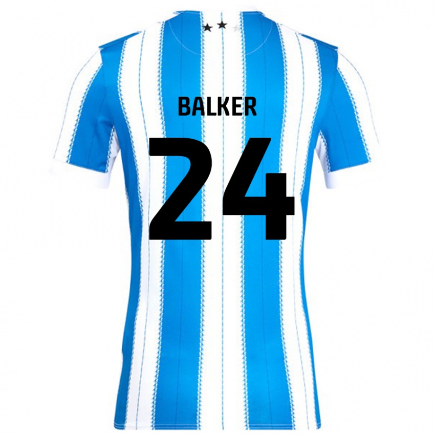 Mænd Radinio Balker #24 Blå Hvid Hjemmebane Spillertrøjer 2024/25 Trøje T-Shirt