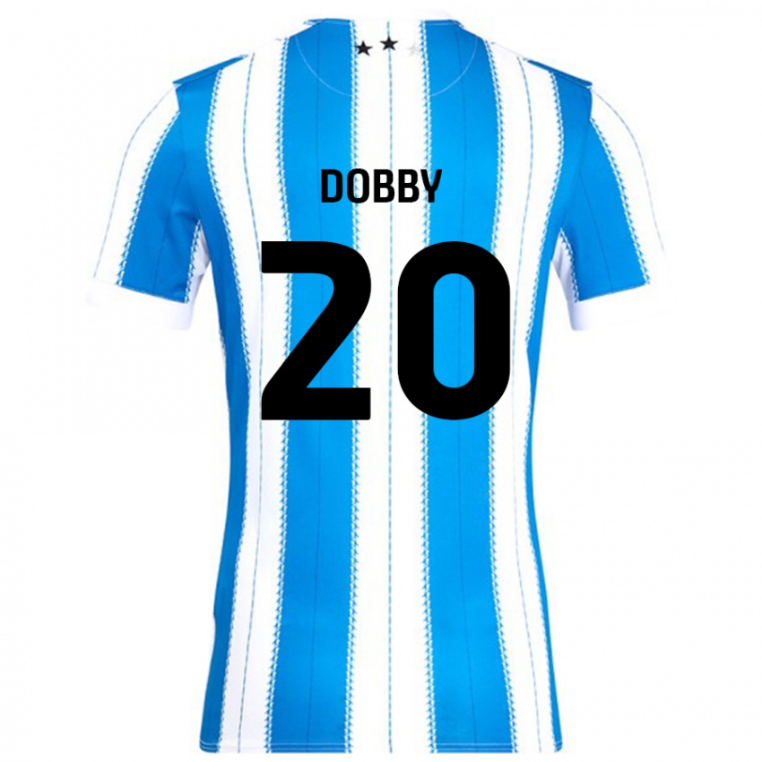 Mænd Sarah Dobby #20 Blå Hvid Hjemmebane Spillertrøjer 2024/25 Trøje T-Shirt