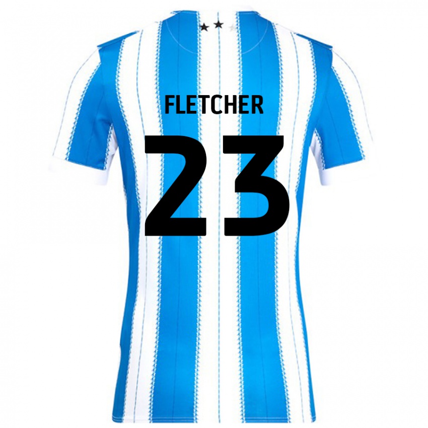 Mænd Serena Fletcher #23 Blå Hvid Hjemmebane Spillertrøjer 2024/25 Trøje T-Shirt