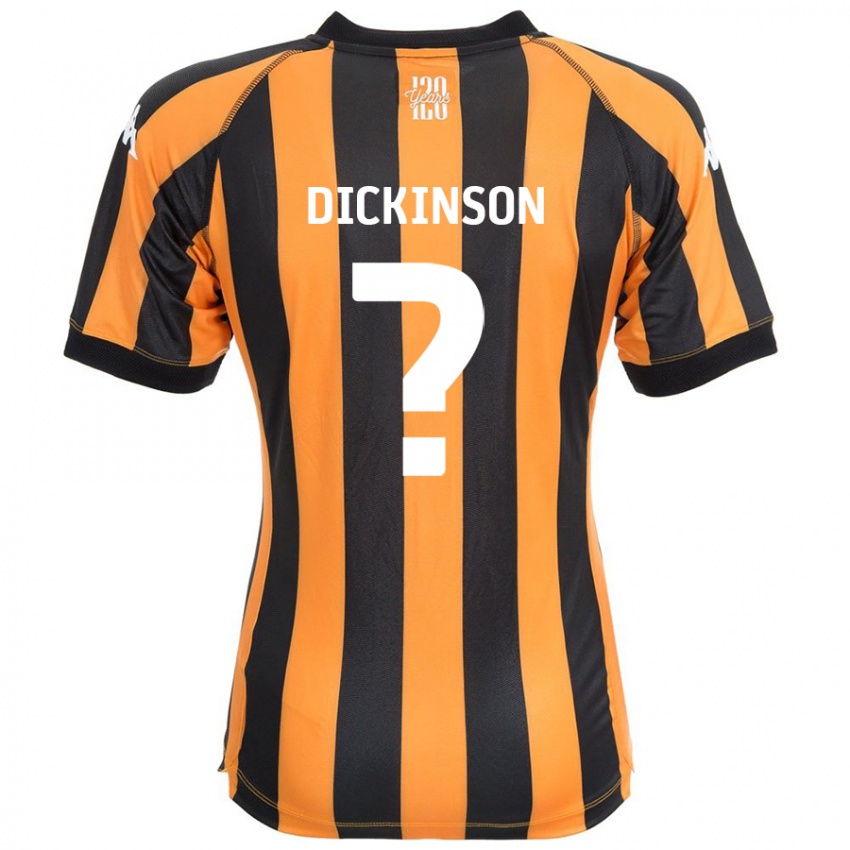 Mænd George Dickinson #0 Sort Rav Hjemmebane Spillertrøjer 2024/25 Trøje T-Shirt