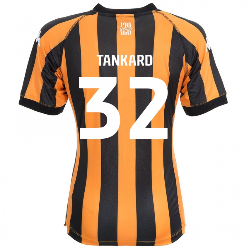 Mænd Lily Tankard #32 Sort Rav Hjemmebane Spillertrøjer 2024/25 Trøje T-Shirt