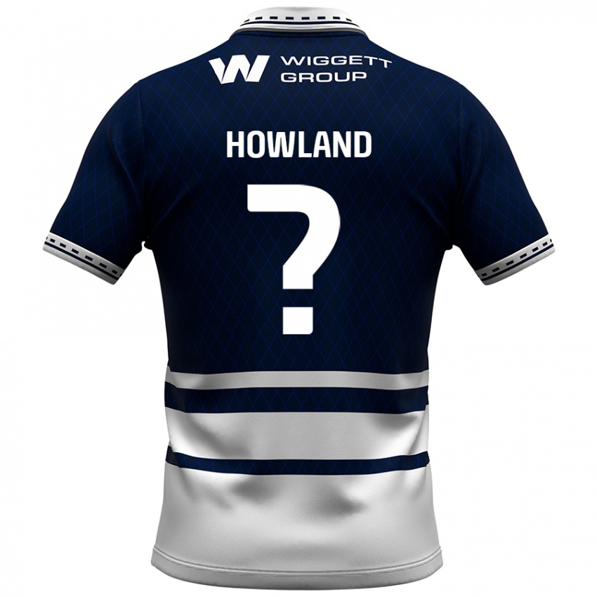 Mænd Jack Howland #0 Marineblå Hvid Hjemmebane Spillertrøjer 2024/25 Trøje T-Shirt