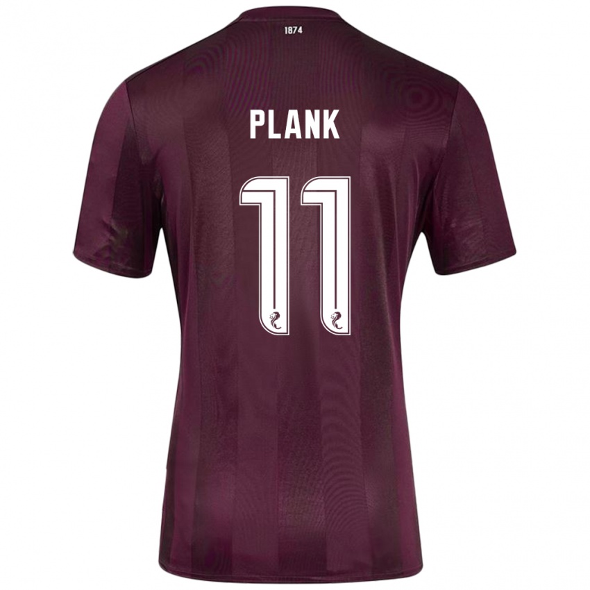 Mænd Dom Plank #11 Bourgogne Hjemmebane Spillertrøjer 2024/25 Trøje T-Shirt