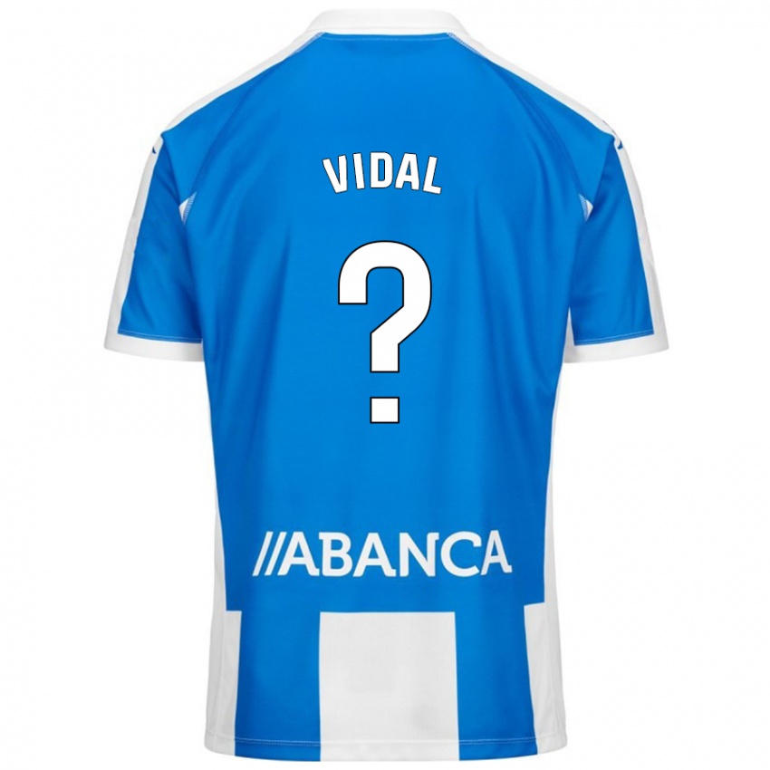 Mænd Iker Vidal #0 Blå Hvid Hjemmebane Spillertrøjer 2024/25 Trøje T-Shirt