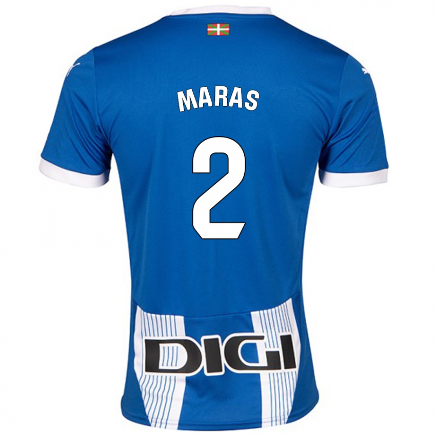 Mænd Nikola Maras #2 Blå Hjemmebane Spillertrøjer 2024/25 Trøje T-Shirt